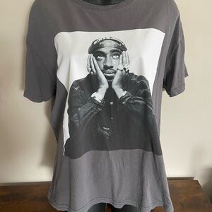 Gray 2Pac T-Shirt